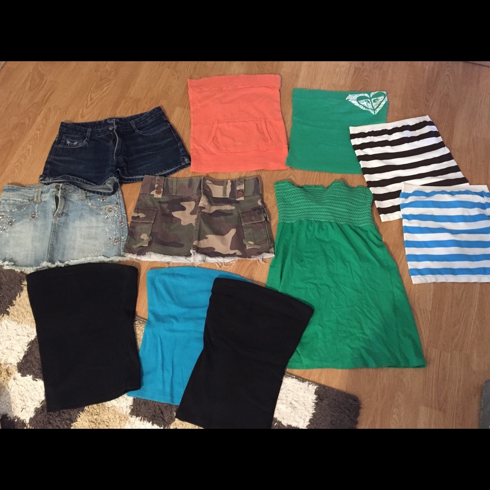 Tank tops , shorts, skirts